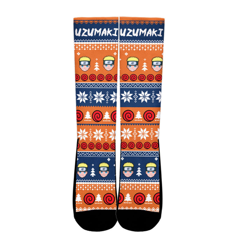 Nrt Uzumaki Christmas Ugly Socks