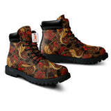 Japan Snake Chrysanthemum Boots Anime Custom Shoes PT1508