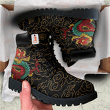 Japan Red Dragon Boots Anime Custom Shoes PT1508