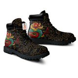 Japan Red Dragon Boots Anime Custom Shoes PT1508