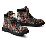 Japan Samurai Dragon Boots Anime Custom Shoes PT1508