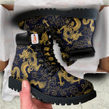 Japan Golden Dragon Boots Anime Custom Shoes PT1508