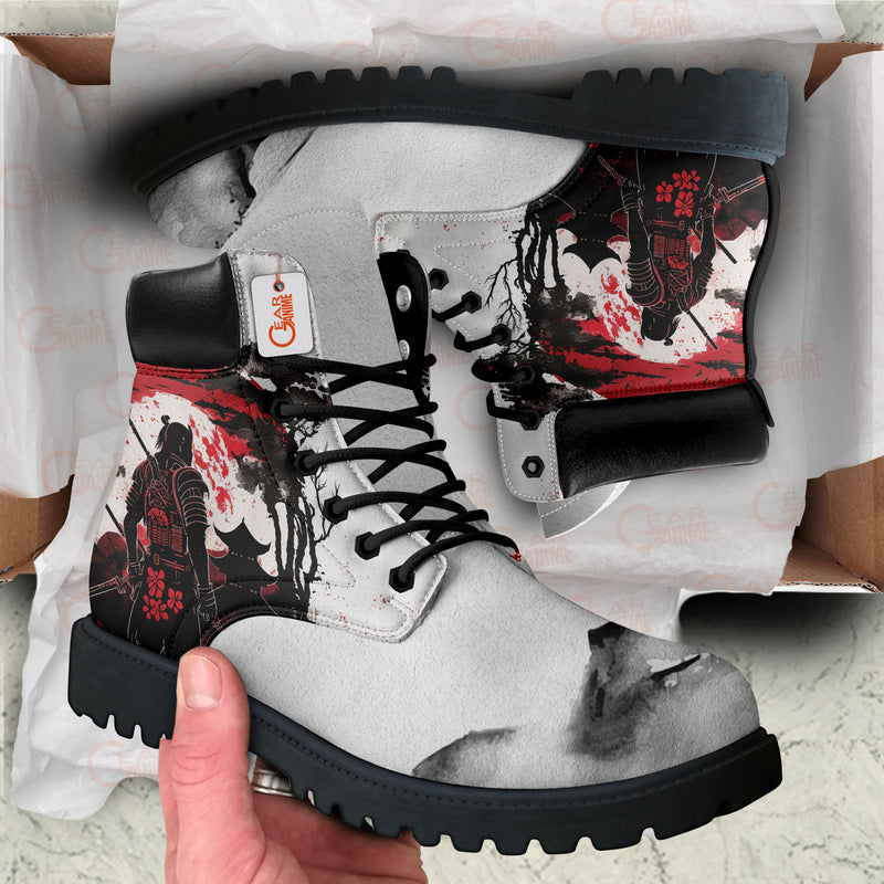 Japan Samurai Ronin Boots Anime Custom Shoes PT1508