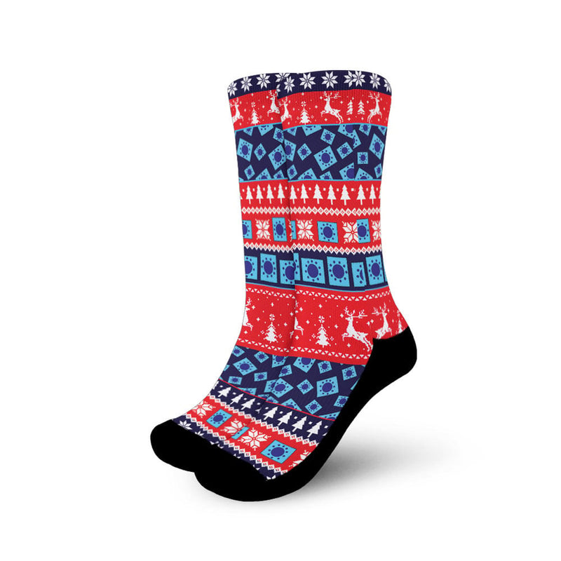 Luffy Wano Arc Christmas Ugly Socks NTT0108