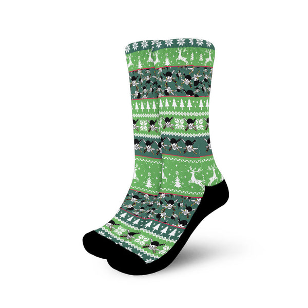 Zoro Roronoa Christmas Ugly Socks NTT0108