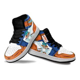 Goku Blue Kids J1 Sneakers Anime Personalized