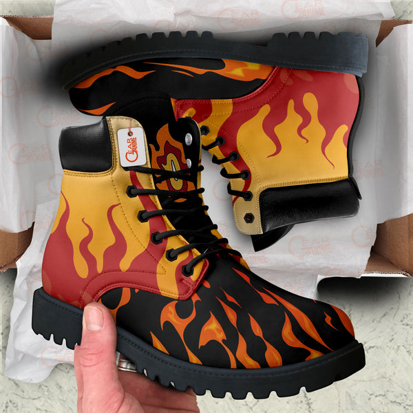 Kyojuro Rengoku Boots Anime Shoes Costume Style