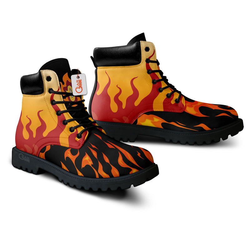 Kyojuro Rengoku Boots Anime Shoes Costume Style