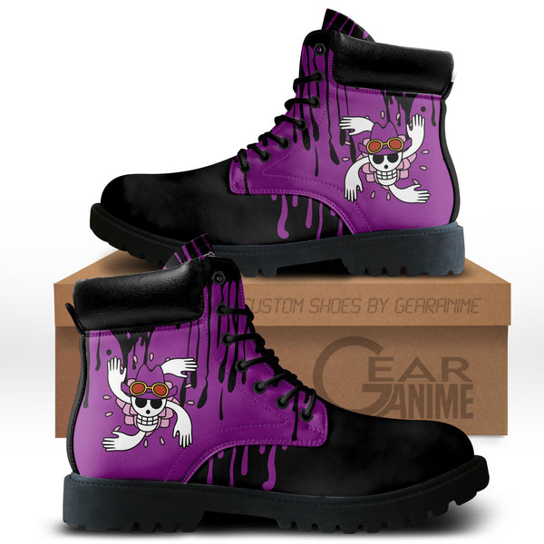 Nico Robin Boots Anime Shoes Symbol Style