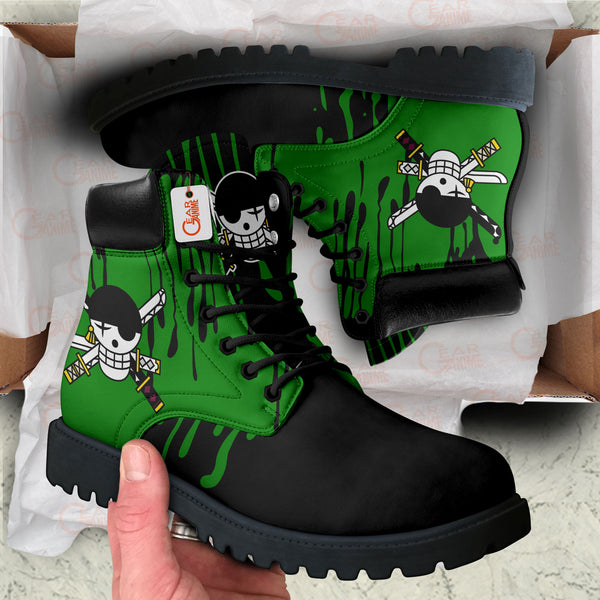 Zoro Roronoa Boots Anime Shoes Symbol Style