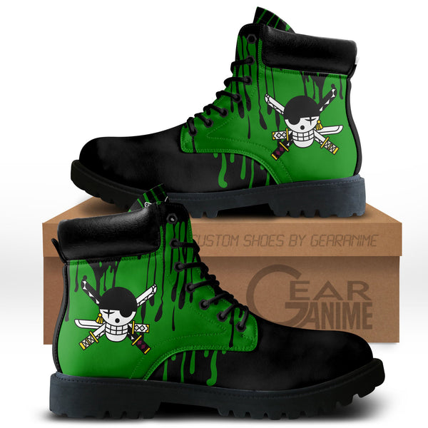 Zoro Roronoa Boots Anime Shoes Symbol Style