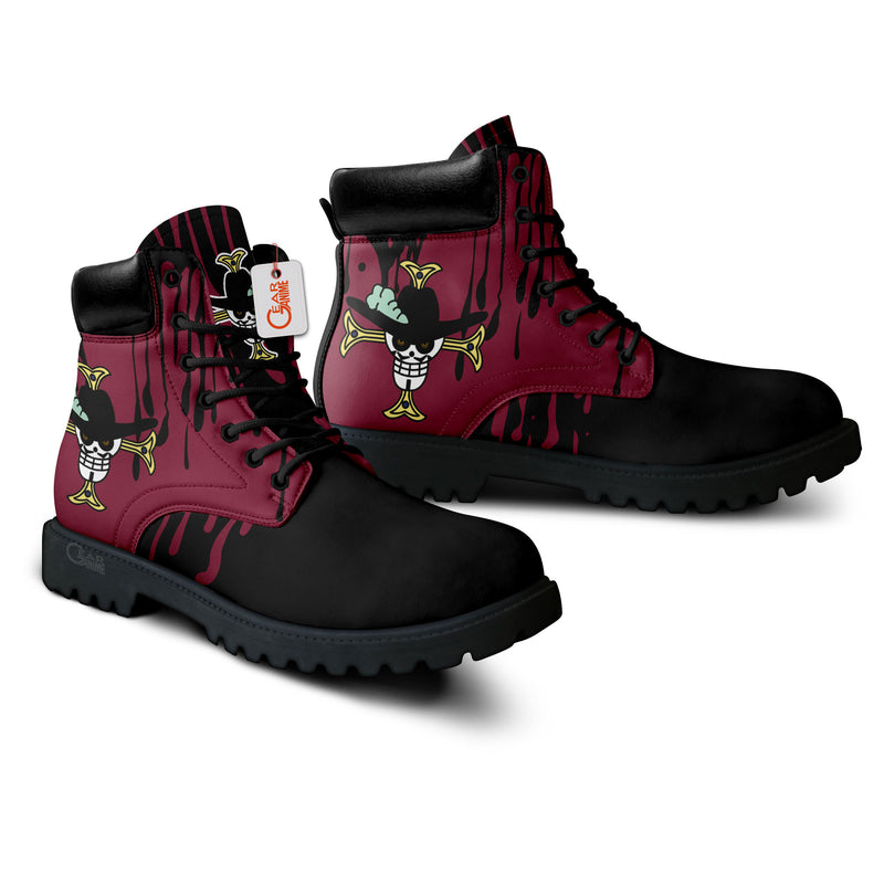 Dracule Mihawk Boots Anime Shoes Symbol Style