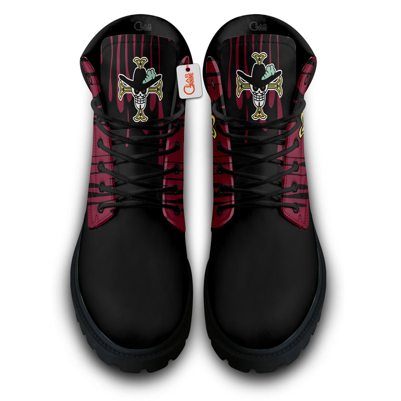 Dracule Mihawk Boots Anime Shoes Symbol Style