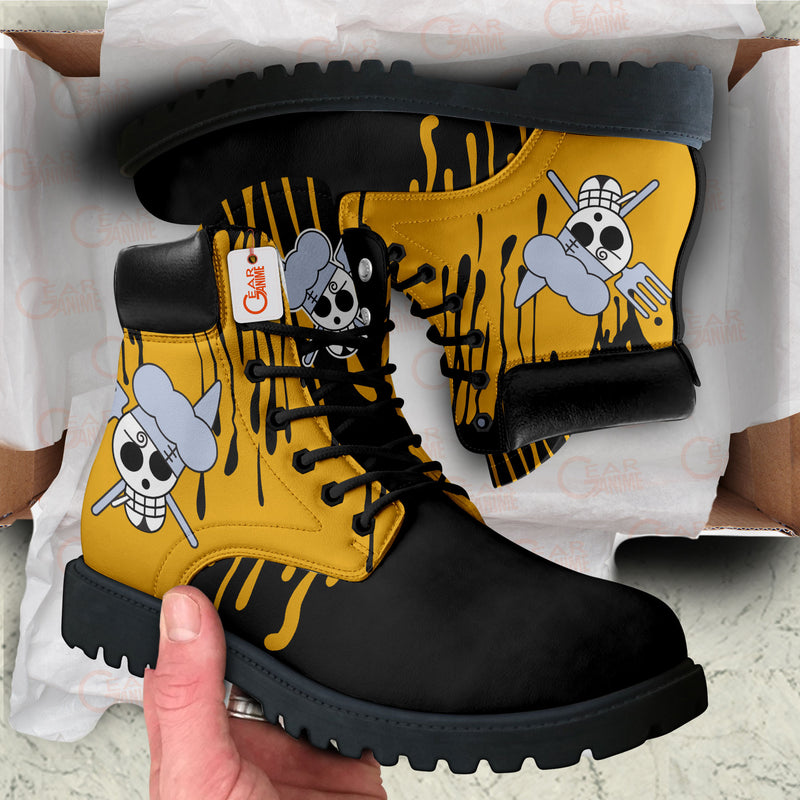 Sanji Vinsmoke Boots Anime Shoes Symbol Style