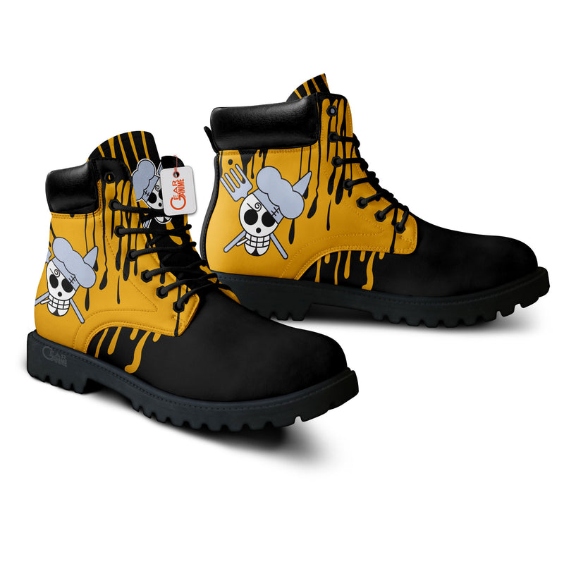 Sanji Vinsmoke Boots Anime Shoes Symbol Style