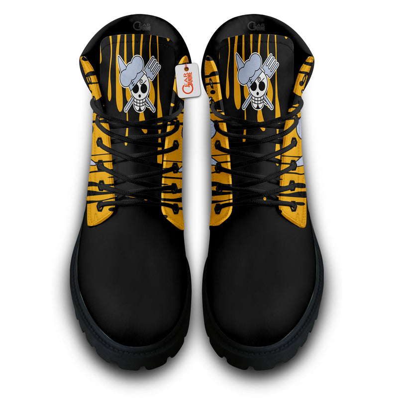 Sanji Vinsmoke Boots Anime Shoes Symbol Style