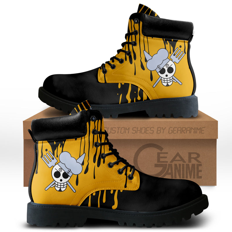 Sanji Vinsmoke Boots Anime Shoes Symbol Style