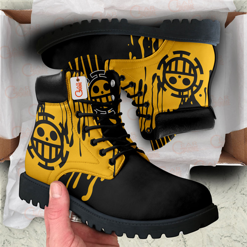 Trafalgar D. Law Boots Anime Shoes Symbol Style