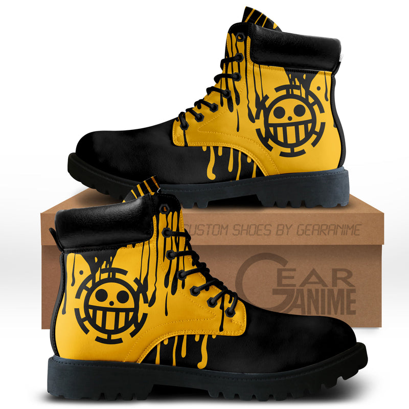 Trafalgar D. Law Boots Anime Shoes Symbol Style