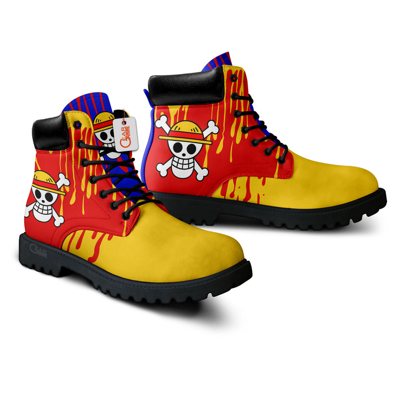 Monkey D. Luffy Boots Anime Shoes Symbol Style