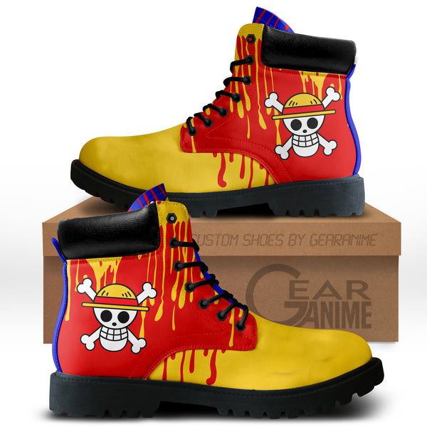 Monkey D. Luffy Boots Anime Shoes Symbol Style