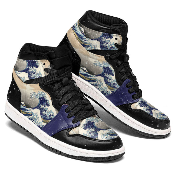 Kanagawa Great Wave J1 Sneakers Anime Custom