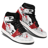 Sakura Mixed Kanagawa Great Wave J1 Sneakers Anime Custom