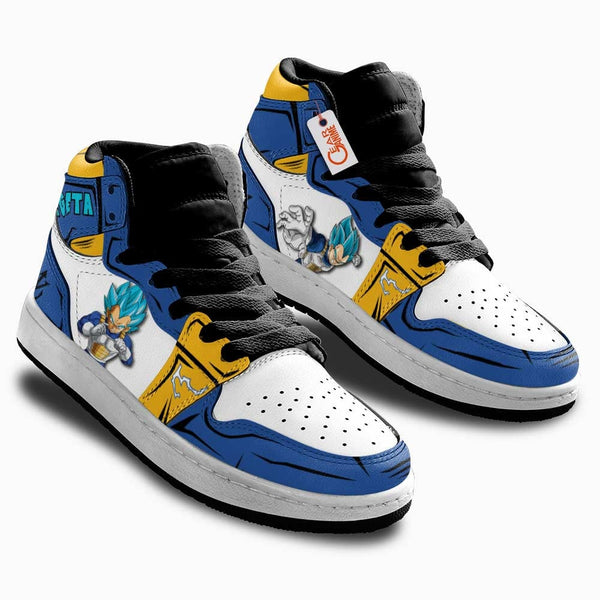 Vegeta Blue Kids J1 Sneakers Anime Personalized