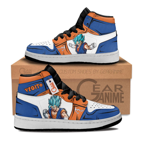 Vegito Kids J1 Sneakers Anime Personalized