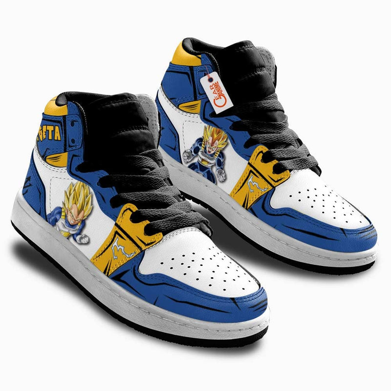 Vegeta Super Saiyan Kids J1 Sneakers Anime Personalized