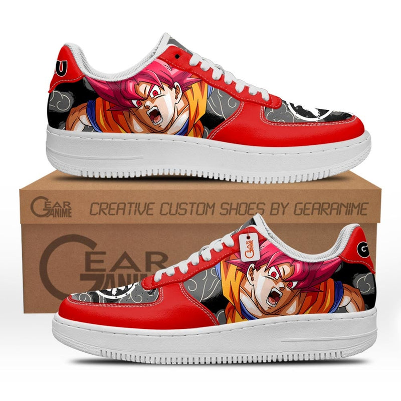 Goku Super Saiyan God Shoes Anime Air Sneakers