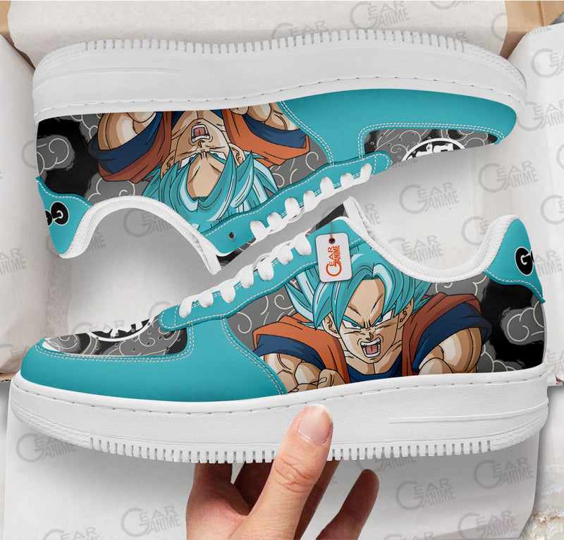 Goku Super Saiyan Blue Shoes Anime Air Sneakers