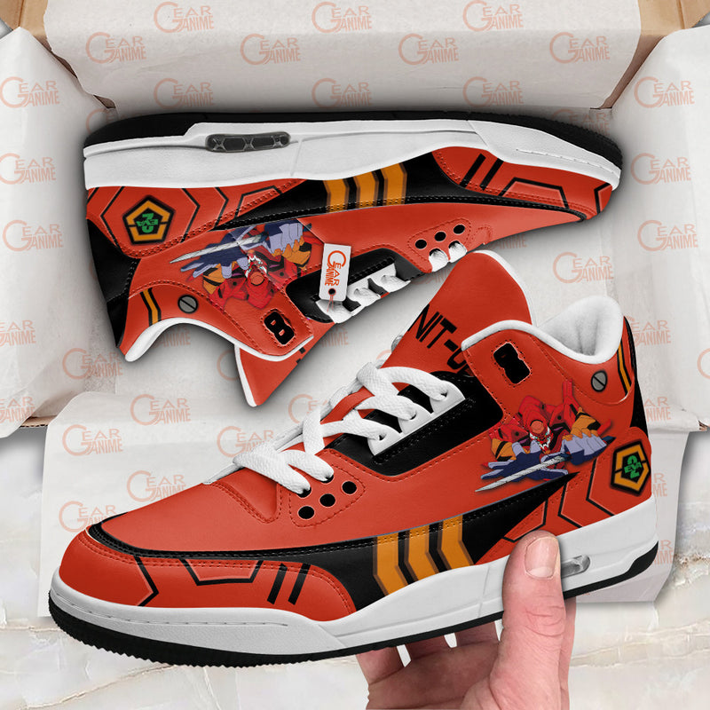 NGE Unit-02 Sneakers J3 Anime Shoes