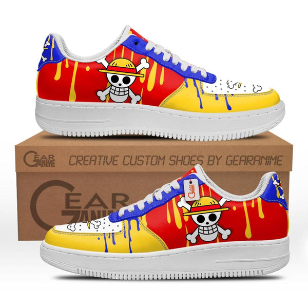 Monkey D. Luffy Symbol Shoes Anime Air Sneakers