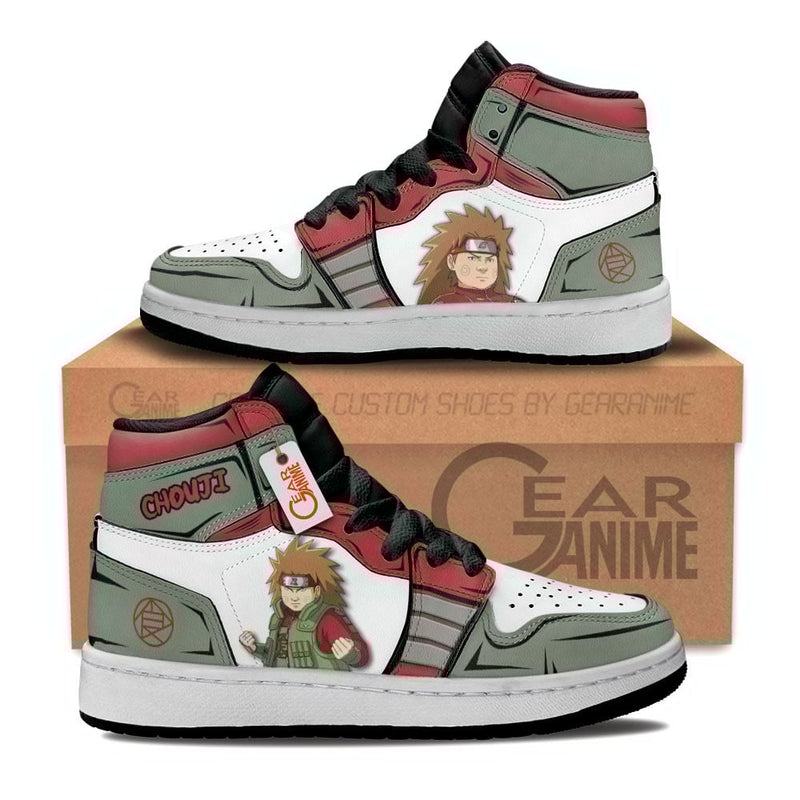 Akimichi Chouji Kids Shoes Personalized Anime Sneakers