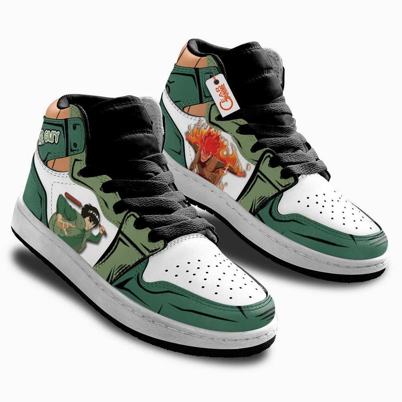 Might Guy Kids Shoes Personalized Anime Sneakers