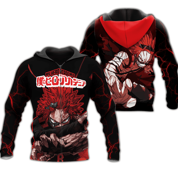 Eijirou Kirishima Zip Hoodie Shirt Fan Gift HA06