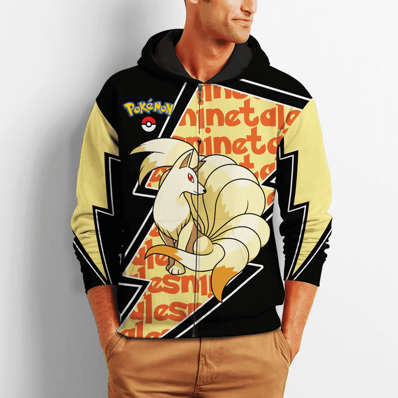 Ninetales Zip Hoodie Costume Shirt