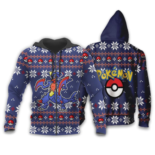 Garchomp Ugly Christmas Sweater Anime Xmas Gift