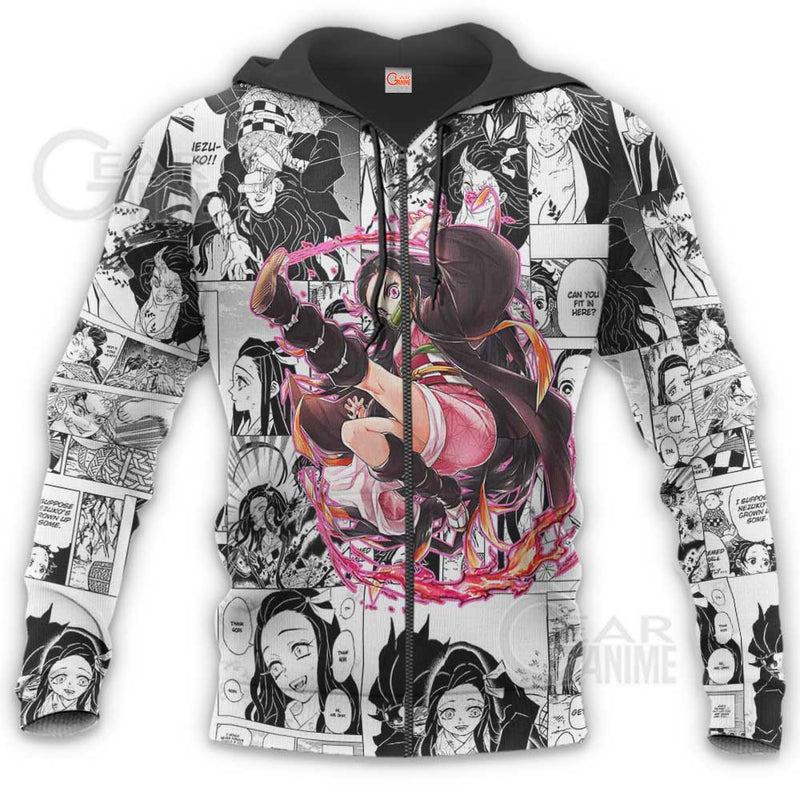 Kamado Nezuko Hoodie Mix Manga KNY Shirt