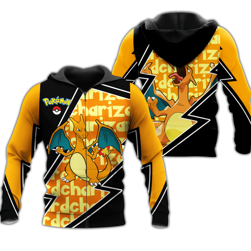 Charizard Zip Hoodie Costume Shirt Fan VA06