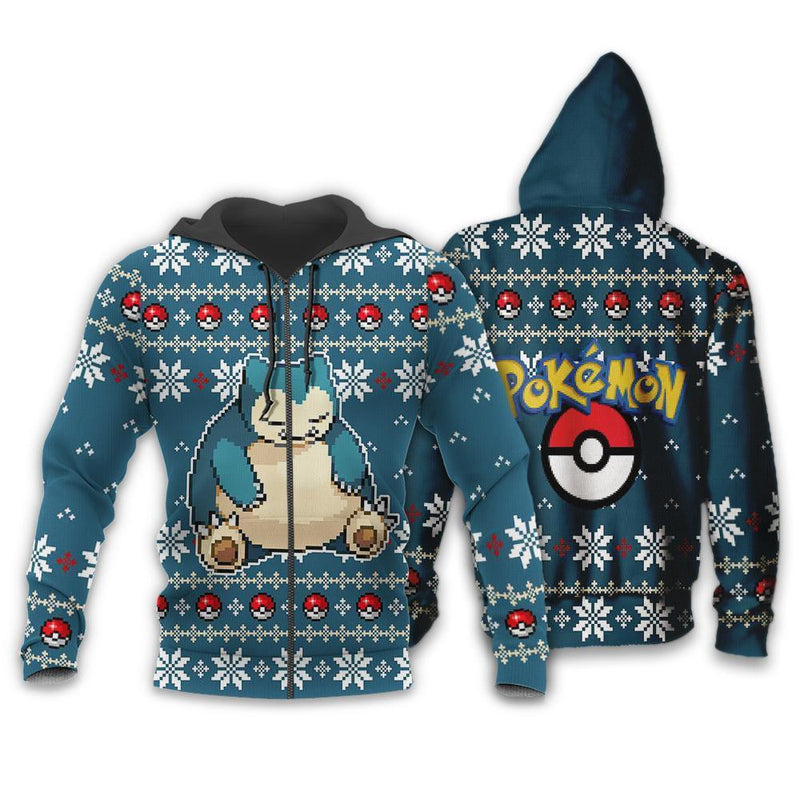 Snorlax Ugly Christmas Sweater Anime Xmas Gift