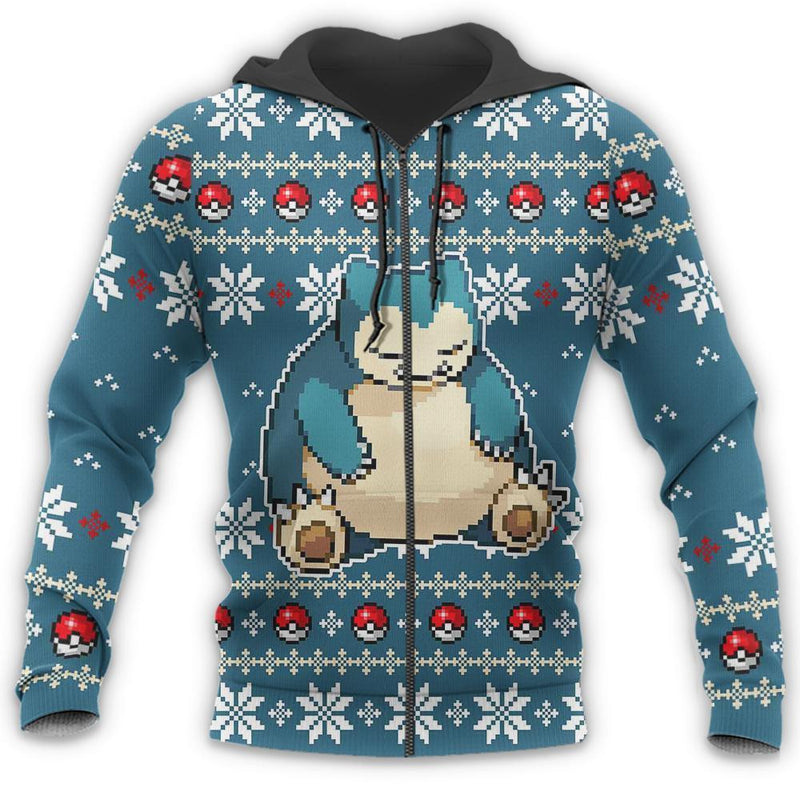 Snorlax Ugly Christmas Sweater Anime Xmas Gift