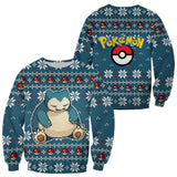 Snorlax Ugly Christmas Sweater Anime Xmas Gift