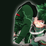 Izuku Midoriya Deku Zip Hoodie Shirt Fan Gift HA06