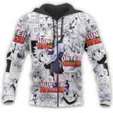 Killua Shirt Sweater Hoodie Manga Jacket