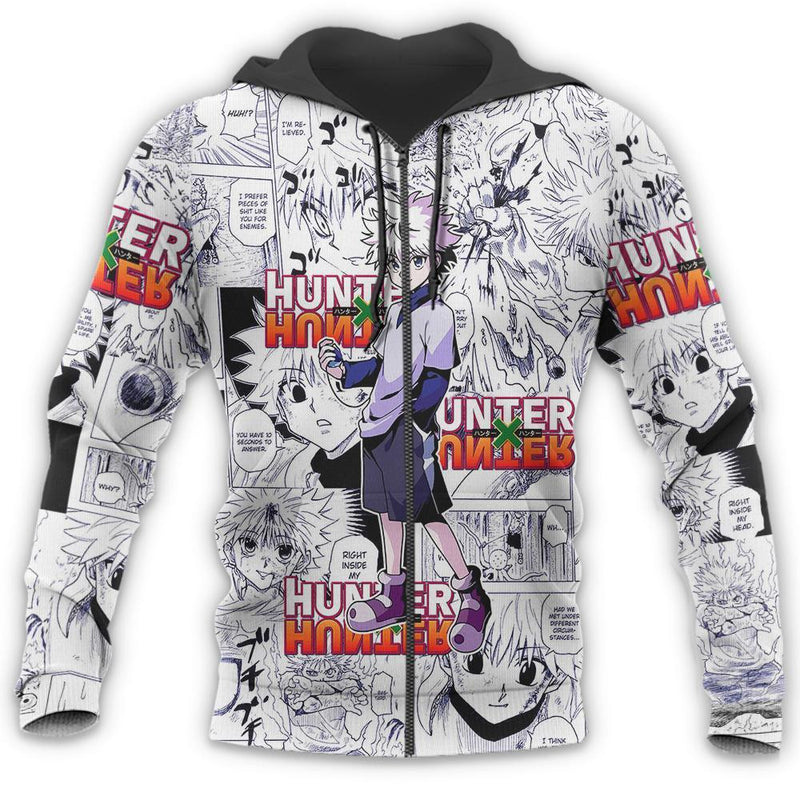 Killua Shirt Sweater Hoodie Manga Jacket