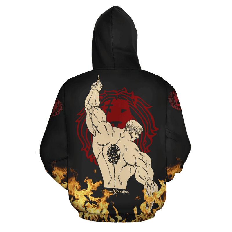 Escanor Zip Hoodie Costume Shirt