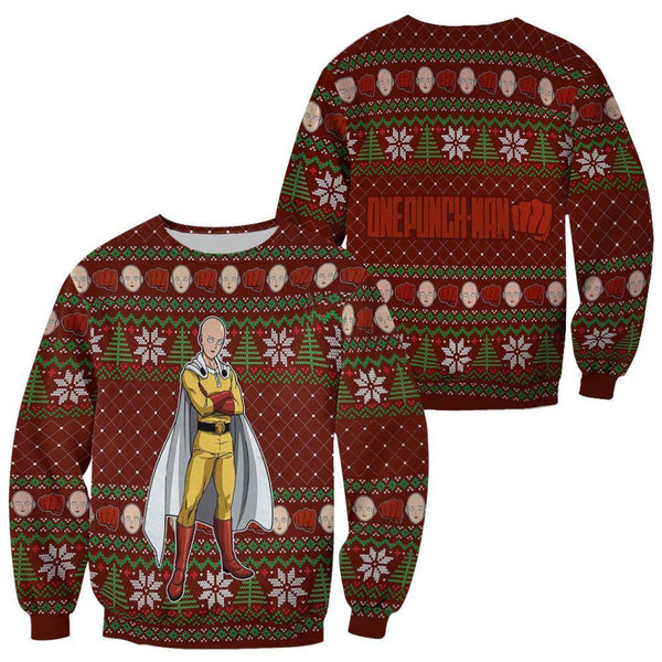 Saitama Ugly Christmas Sweater Xmas