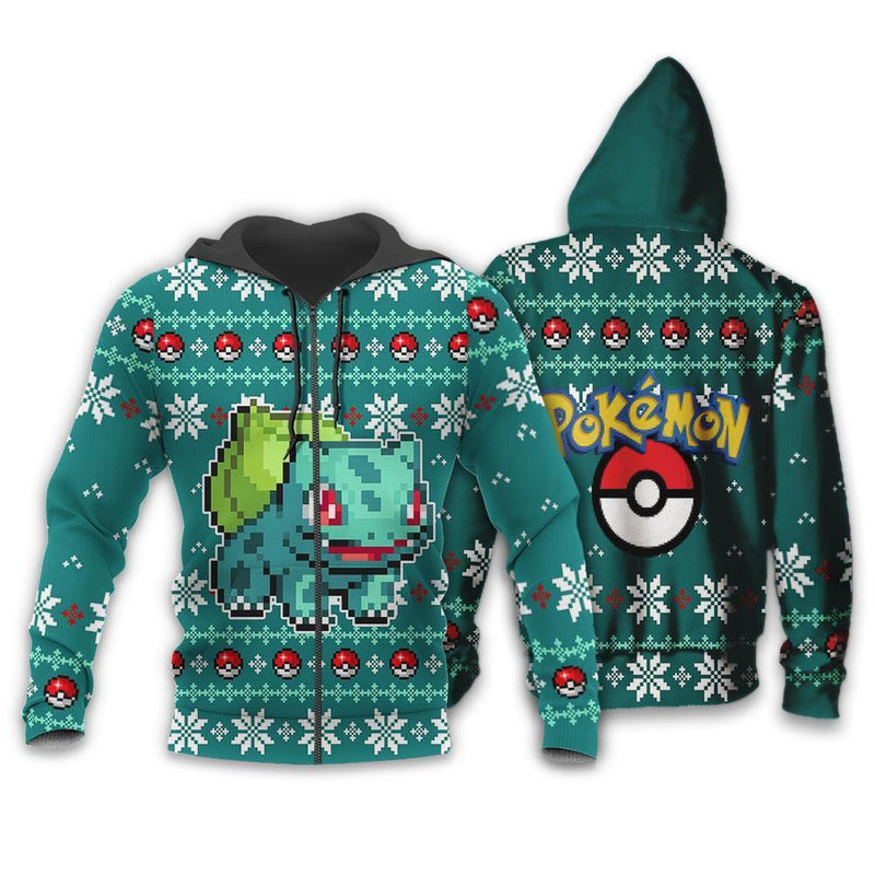 Bulbasaur Ugly Christmas Sweater Anime Xmas Gift